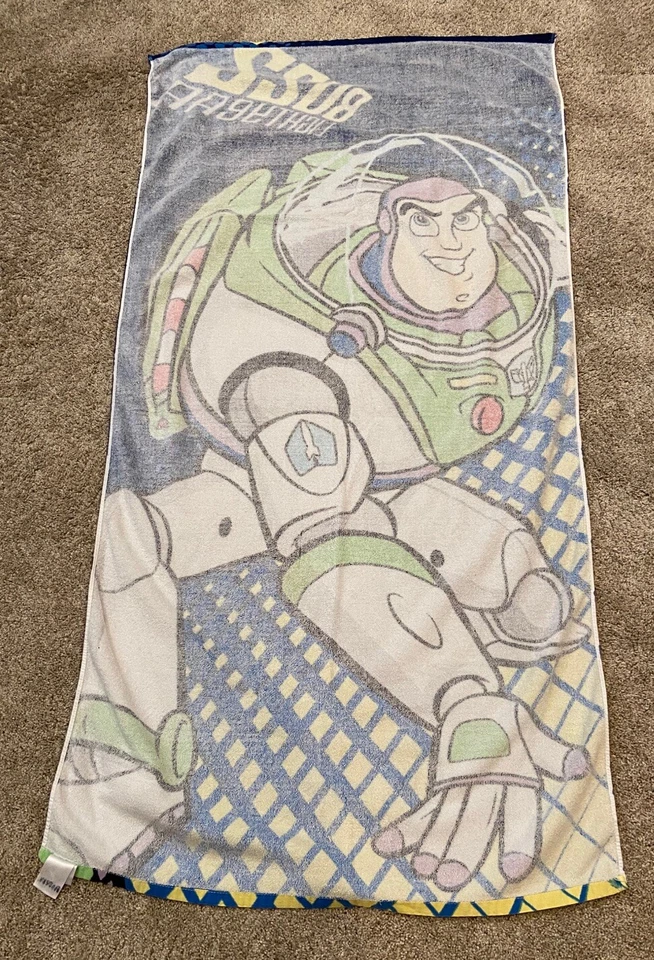 Пляжное полотенце Disney Toy Story Large Buzz Lightyear Bath Pixar 30 дюймов x 60 дюймов - Изображение 2 из 4