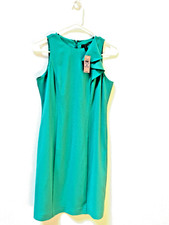 Ann Taylor Women Dress NWT $148. S 4P Sleeveless Fitted Lined Back Zip Back Vent