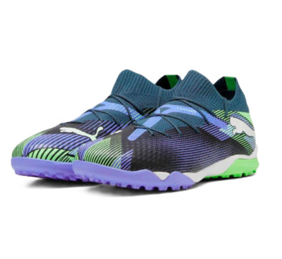 Puma Men's Future 7 Pro Cage Turf Soccer Shoes Gray Sky/White 107923-04 i