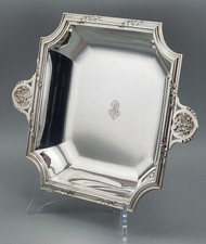 Linzeler oktagonale Obstschale 950er Silber Schale Monogr. JM Frankreich (P63-2)