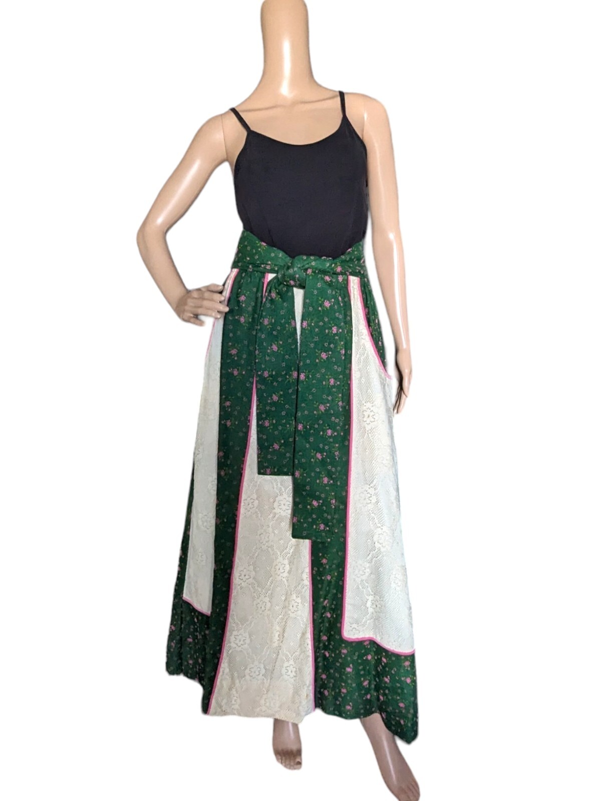 Vintage 70s Chessa Davis Patchwork Cottagecore Bo… - image 3