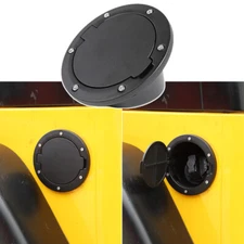Gas Tank Cap Fuel Filler Door Cover For Jeep Wrangler TJ 97-06 Accessories Black