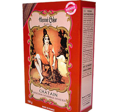 Kastanienbraun Henna natürlicher Haarfärbemittel Farbpulver 100g Paris frei UK p&p