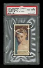 PSA 8 GRACE KELLY 1955 Barbers Tea #1 Cinema & T.V. Stars PERFECTLY CENTERED