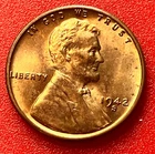 1942-S Lincoln Wheat Cent Penny GEM BU From an Original Bank Roll