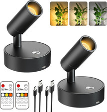 LED Wireless Spotlight Indoor, Rechargeable Battery Uplighting Indoor with Remot