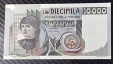10.000 LIRE BUSTO D'UOMO del CASTAGNO 6/9/1980 FDS