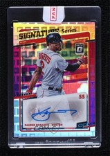 2020 Panini Donruss Optic Purple Pandora Prizm 4/5 Xander Bogaerts Auto 0f8