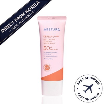 Aestura Derma UV365 Red Soothing Tone-Up Sunscreen 40ml SPF50+ PA++++ K-Beauty