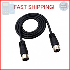 7 pin DIN lead/cable, male to male, wired straight-through, all pins connected