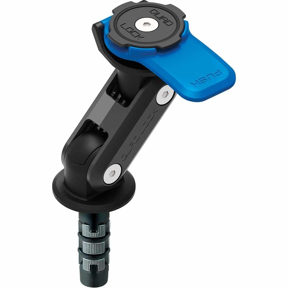 Support Colonne De Direction Quad Lock Moto Noir Fixation Guidon Sûre