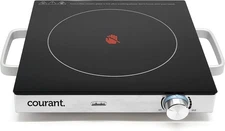 Courant Electric One Single Infrared Burner, Ceramic Glass Hot Plate Cooktop, 15