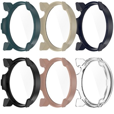 PC Case Cover with Tempered Glass Screen Protector for Coros Pace 3 Smartwatch