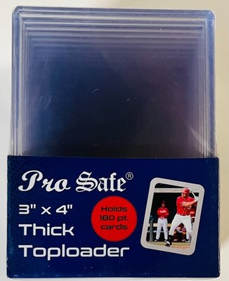 10ct Card Holders Top Loaders   130pt Thick Clear Regular Size Protectors