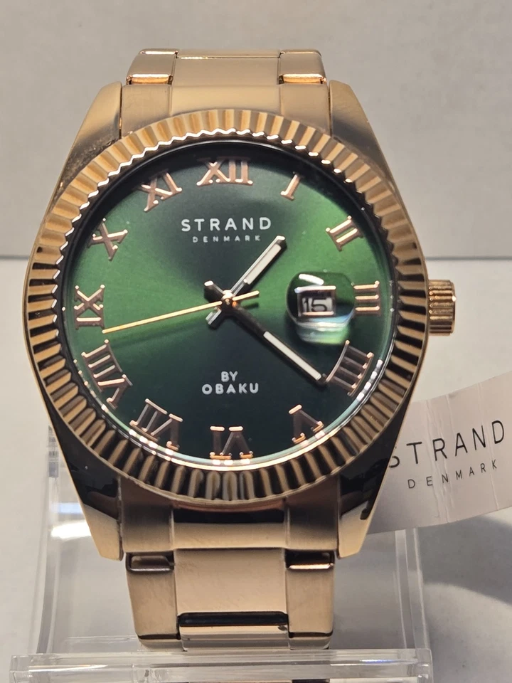 Obaku-Strand, DELMORE новом 42 мм, аналоговые часы - для мужчин S721GDVESV новый! - Изображение 4 из 4