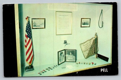 Fort Ticonderoga NY Pell Founders Exhibit Plastichrome Postcard 1950s