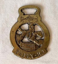 Vintage Tally-Ho Hunt Themed Horse Brass 128g, 7x9.5cm #HM5