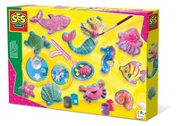 Ses Creative® 01354 Ses Creative® GipsgießEn-Set Glitzer Meerestiere Mehrfarbig