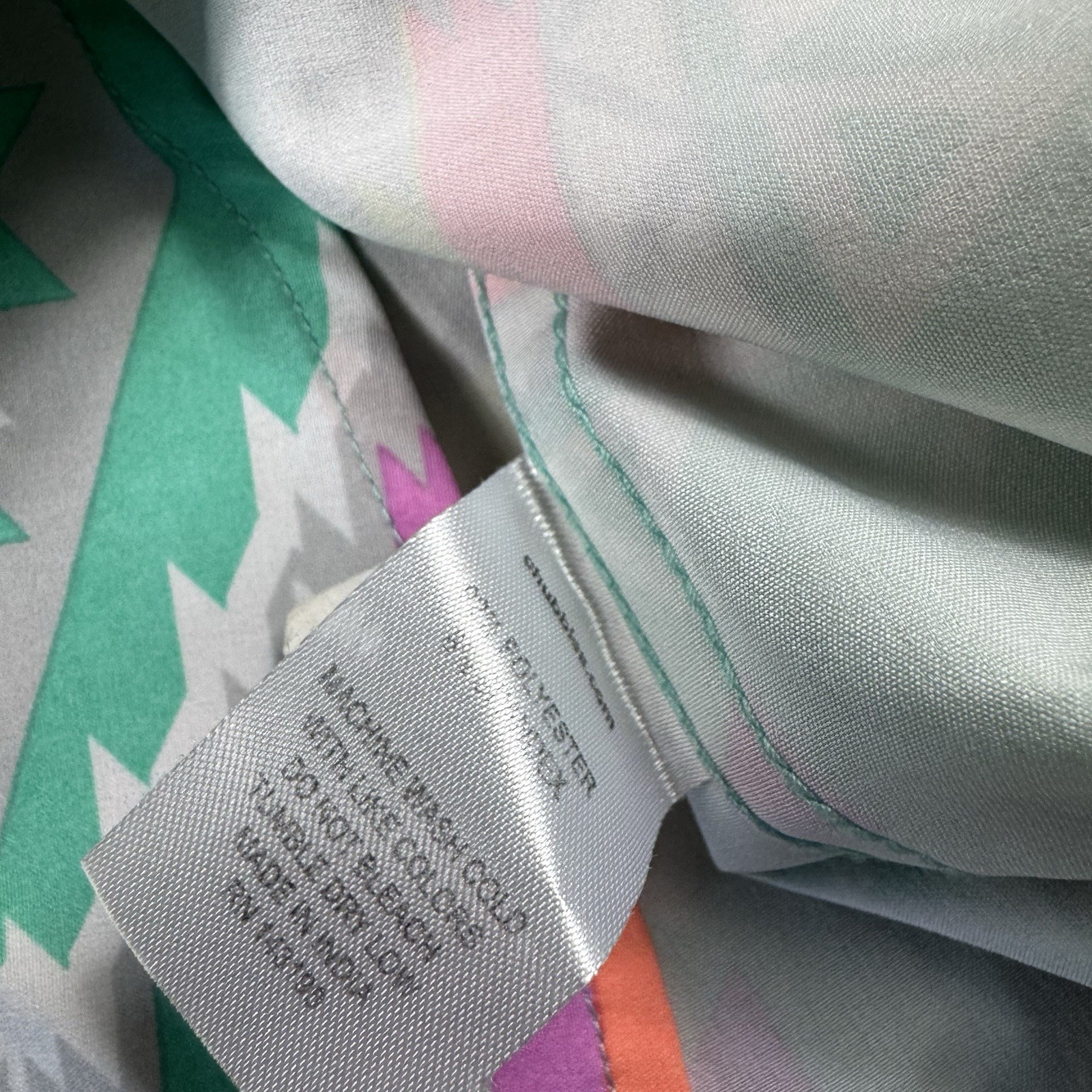 Chubbies Green Native Print Performance Button Fr… - image 4