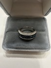 Silver 925 with treated blue csrystals  and cz crystals. Size 7 — photo 8