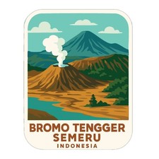 Bromo Tengger Semeru Indonesia Iron On Heat Transfer Vinyl HTV National Park