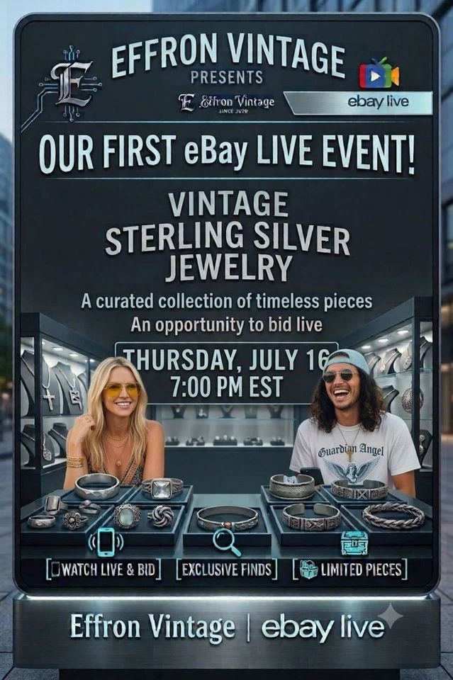 Vintage Sterling Silver Jewelry - Our First eBay Live Event - Estate Finds!