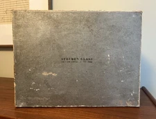 Mid 20th Century Steuben Grey Silver Stemware Storage Box for 12 Stems - 17x13x9