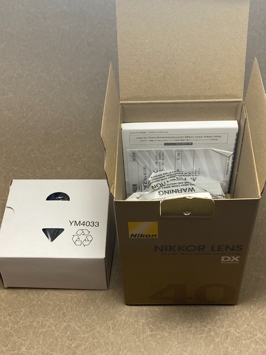 Nikon AF-S DX Micro Nikkor 40mm f/2.8G Lens | Compra online en eBay
