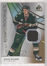 2019 SP Game Used Authentic Rookies Gold Jersey Relics /599 Nico Sturm #189 xg1