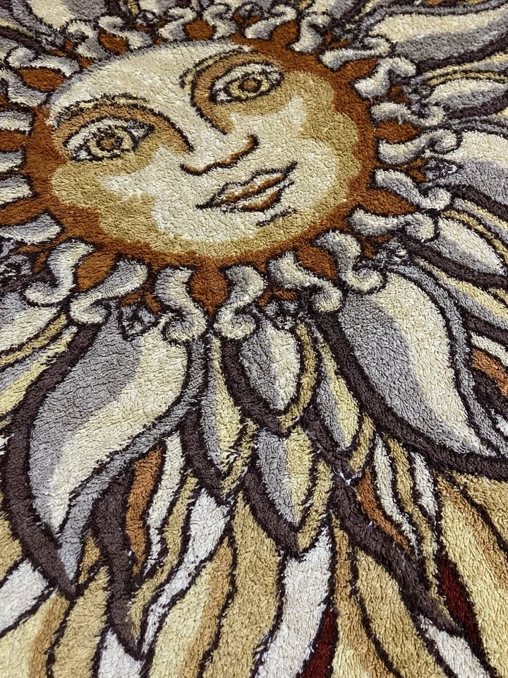 Hermes Paris Beach Towel Bath Mat Cotton SUN Print Made In France - Image 3 of 4