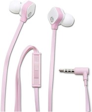 Job Lot of 89 Hp In-Ear Earphones Stereo Cable 3.5mm In-Line Volume Pink H2300D