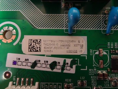 Hisense 50R6E4 Main Board 300777B | For Hisense 50R6E4 | 0697842476317