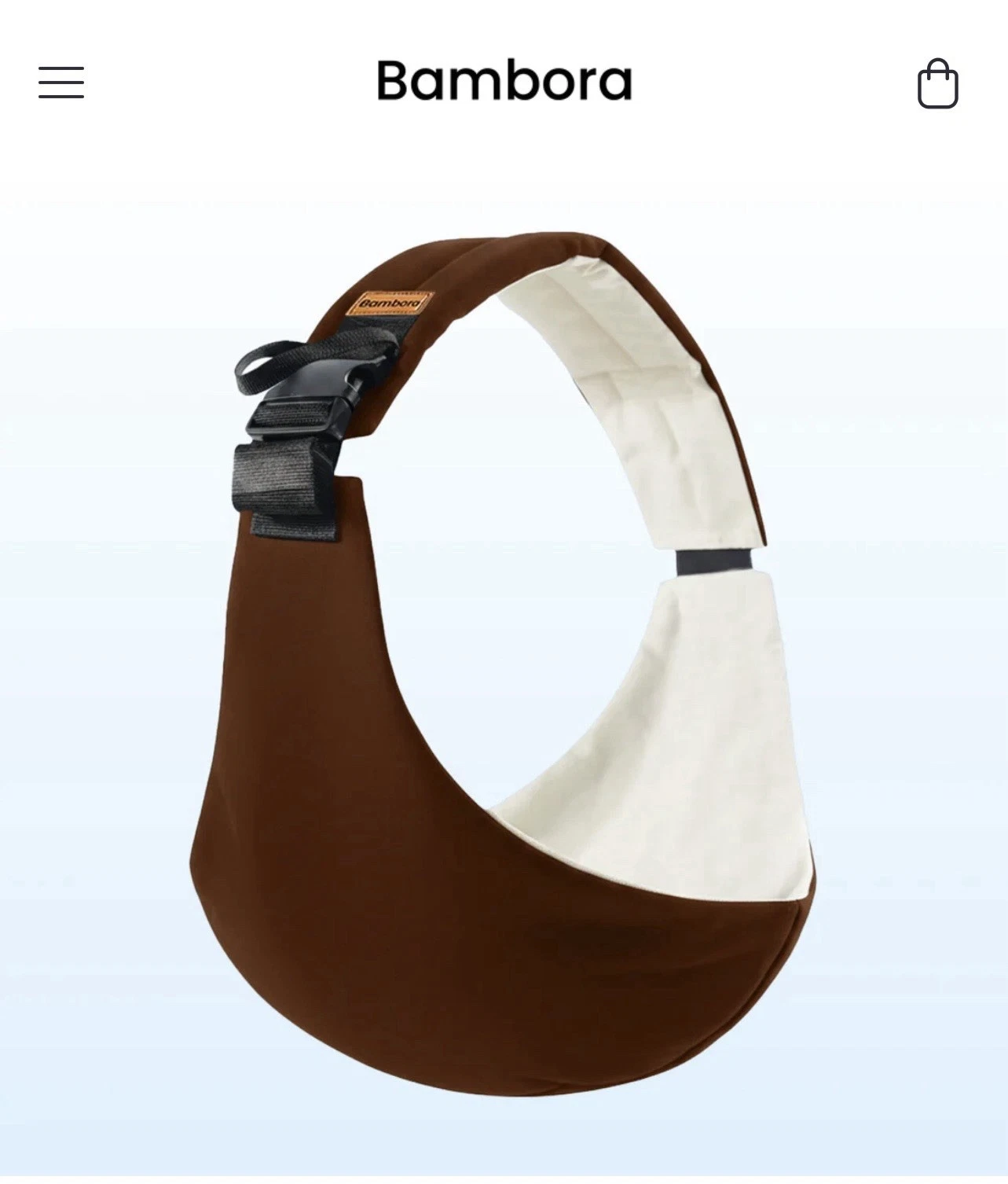 ⁠Bambora Baby Sling Carrier Brown NWOT Ergonomic Adjustable Infant Toddler Wrap⁠
Opens in a new wind