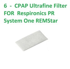 6 Pk Replacement CPAP Ultrafine Filter For Respironics PR System One REMStar