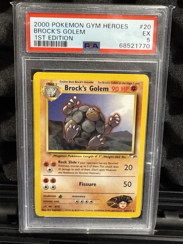Brock's Golem (Unlimited) graded PSA 5 for sale on eBay