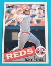 1985 Topps #675 Tony Perez Cincinnati Reds BASEBALL Card H7