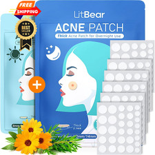 LitBear Acne Pimple Patches- Day and Night 4 180 Piece Assortment, AM PM