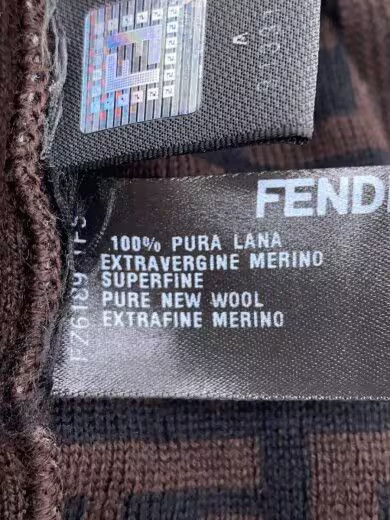 FENDI/Zucca print/knit sweater (thin)/size 38/wool/brown/all-over print thumbnail 4