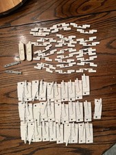 Window Tilt Latch Hardware Lot - 59 Pieces - 31 Latches, 28 Keeper Plates