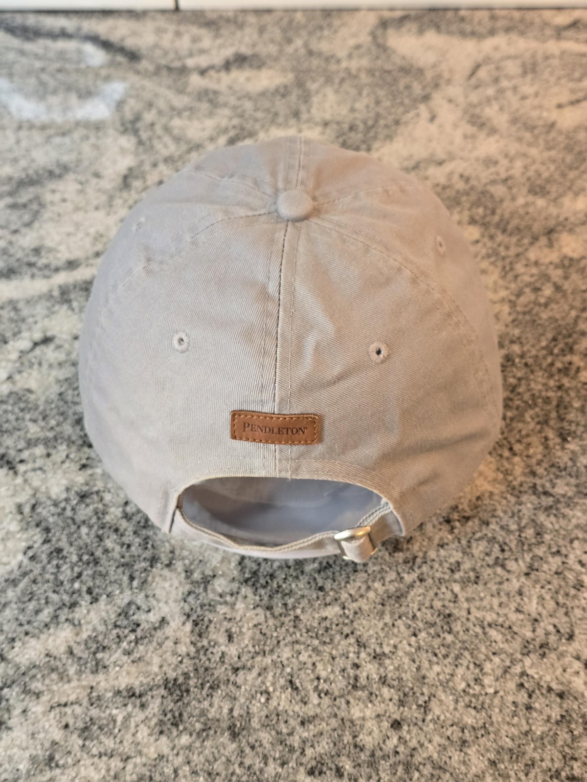 Pendleton Hat Cap Strap Back Gray Embroidered Pat… - image 3