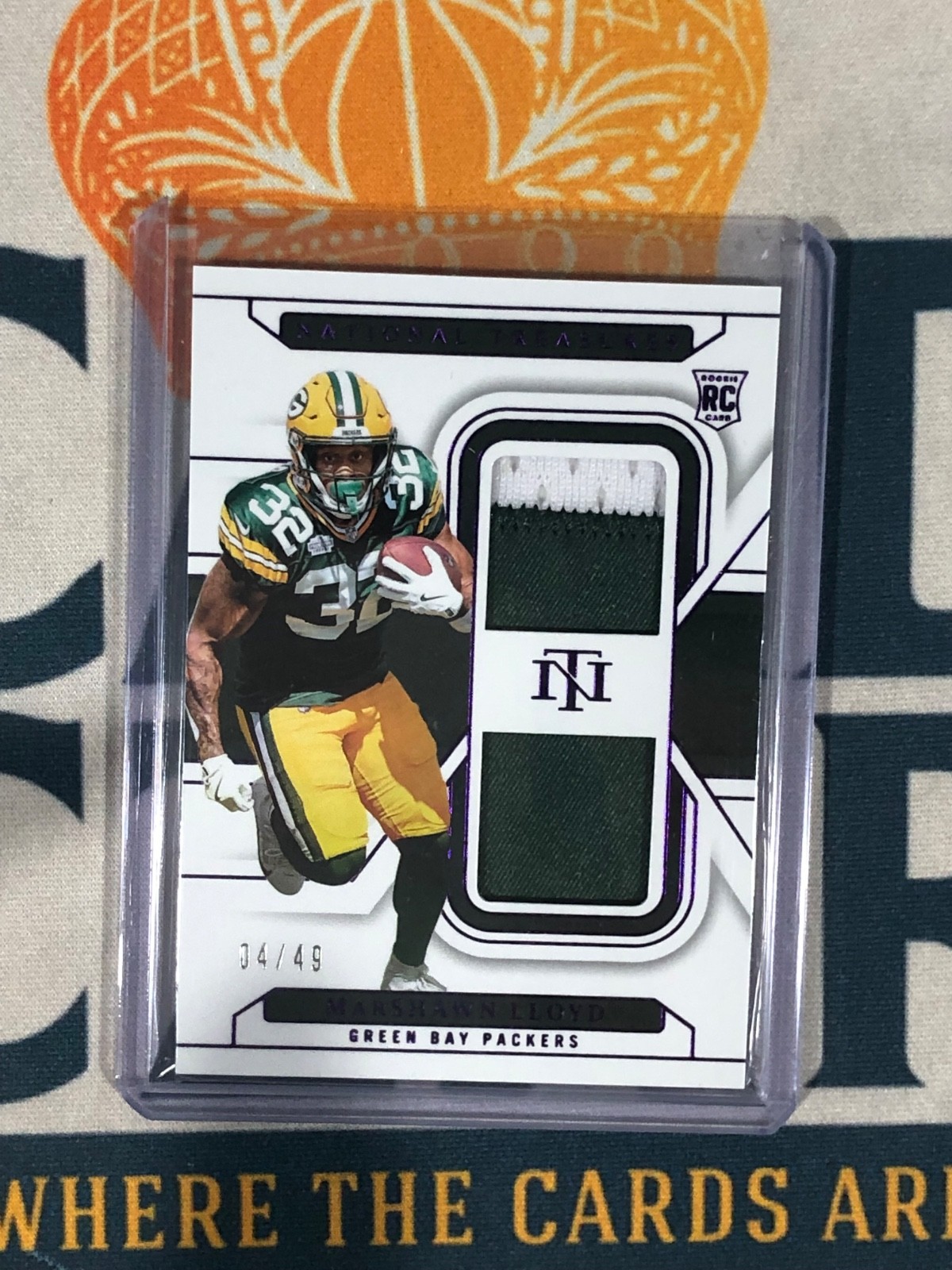 MarShawn Lloyd Panini National Treasures Rookie Dual Materials #MLD Purple