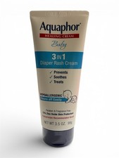 Aquaphor Baby Healing Cream 3 In 1 Diaper Rash Relief 3.5 Oz - EXP 04/2026
