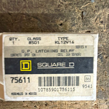 Square D 8501 KL12V14 Latching Plug-In Relay DPDT 24V AC 10A 8-Pin