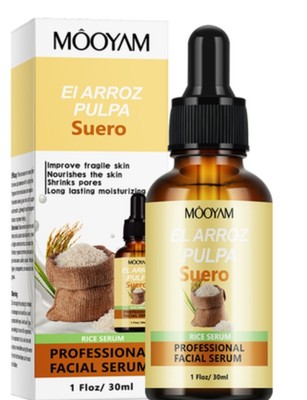 Rice Serum - Improve & Nourish Skin, Shrink Pores - Moisturizer Facial Serum