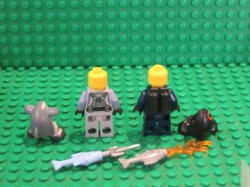Lot of 2 LEGO Ninjago Movie Minifigures Shark Army  Great White 70631 SW48