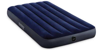 Intex Dura-Beam Twin Air Mattress Fiber-Tech 10in Camping Guest Bed