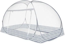 Instant Pop-Up Mosquito Net Tent for Bed | Full Enclosure Design with Ultra-F