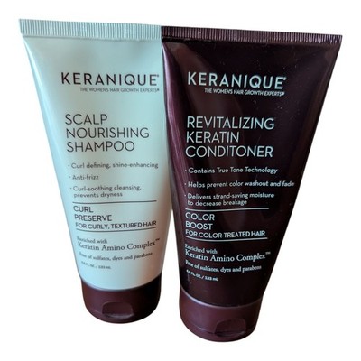 KERANIQUE Deep Hydration Hair Growth Shampoo Scalp Stimulating  & Conditioner