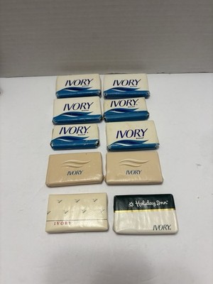 Vintage Mini Travel bars of Ivory soap. Packaging Has Some Wear From Time.
