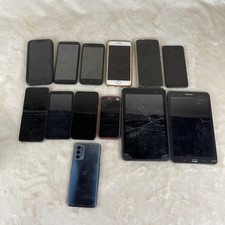 Big Lot of Assorted Phones  Tablets UNTESTED AND FOR PARTS 